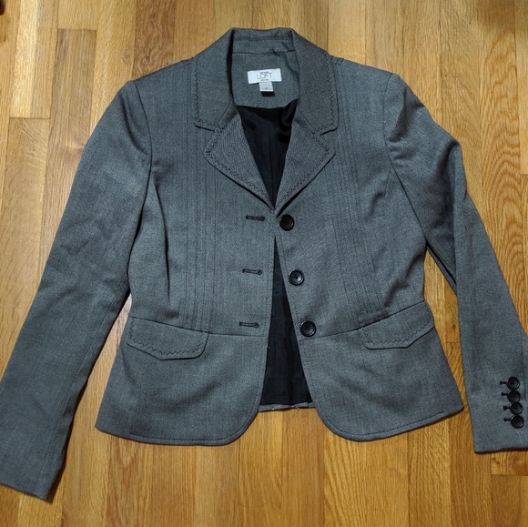 Ann Taylor Jackets & Blazers - Ann Taylor Loft Petite Gray Blazer